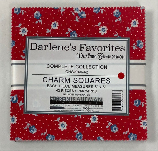 Robert Kaufman-Darlene’s Favorites-Charm Pack-42 Squares-5” Squares