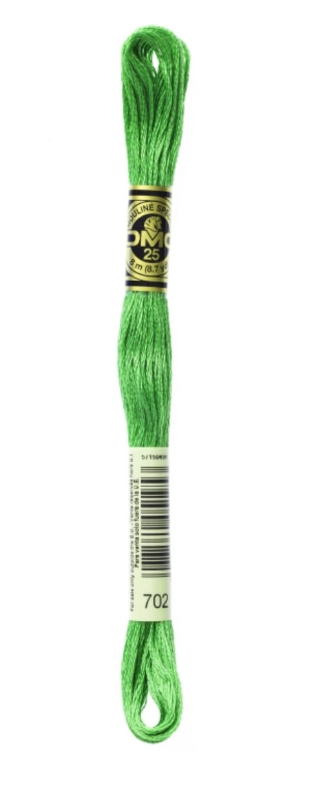 DMC-Six Strand Embroidery Floss-702-8m/8.7y #702