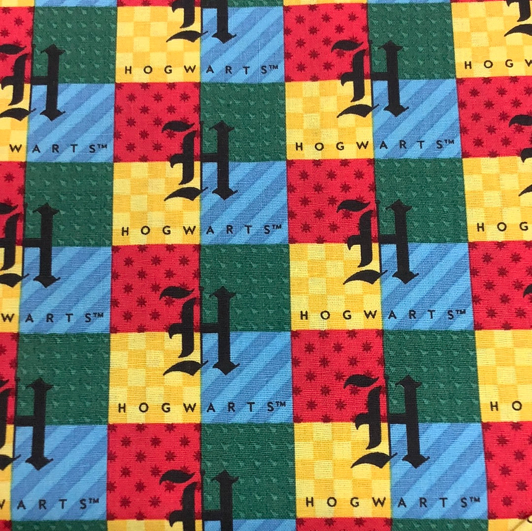 Camelot Fabrics-Harry Potter Hogwarts Checked-Multi