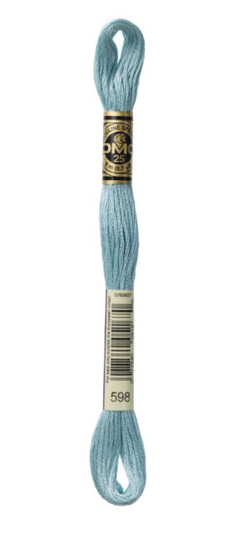 DMC-Six Strand Embroidery Floss-598-8m/8.7y #598