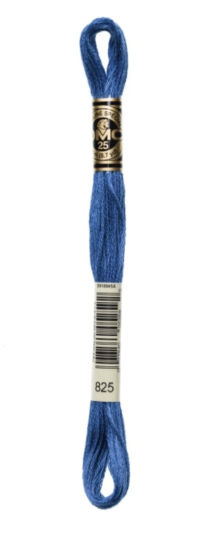 DMC-Six Strand Embroidery Floss-825-8m/8.7y #825