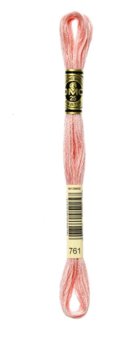 DMC-Six Strand Embroidery Floss-761-8m/8.7y #761