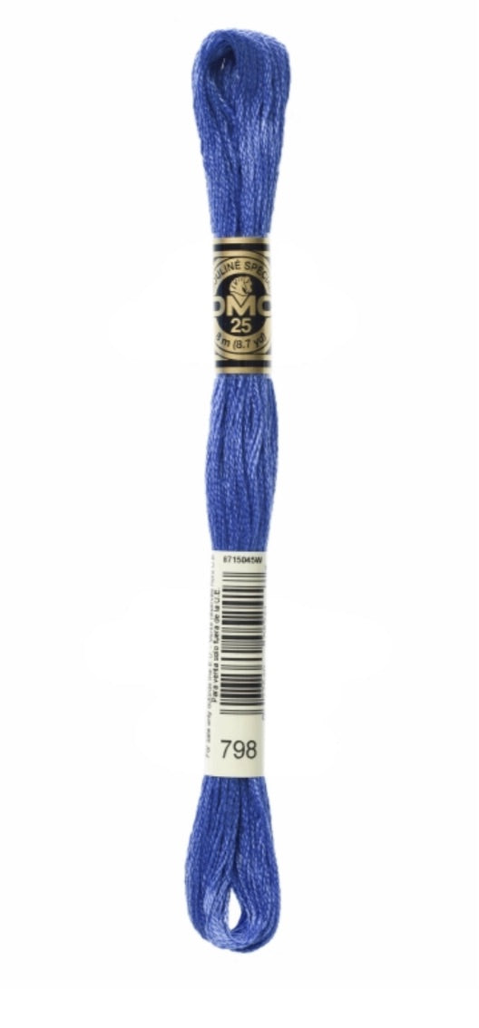 DMC-Six Strand Embroidery Floss-798-8m/8.7y #798