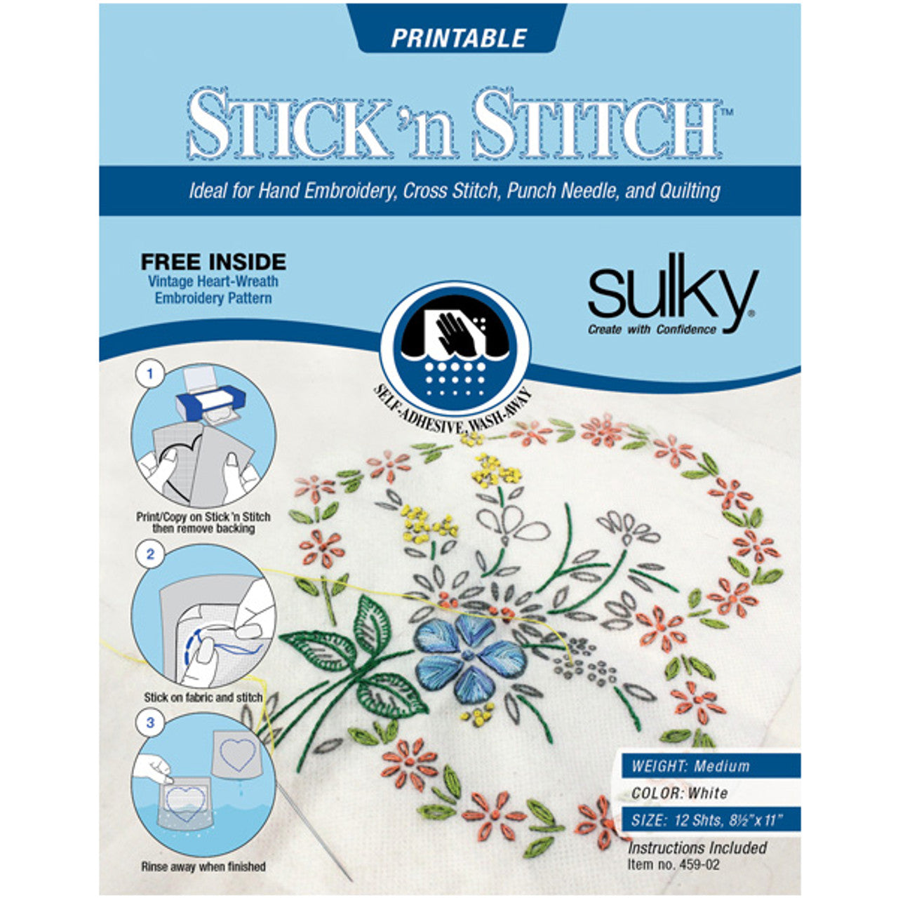 Sulky-Printable Stick ‘n Stitch #459-02