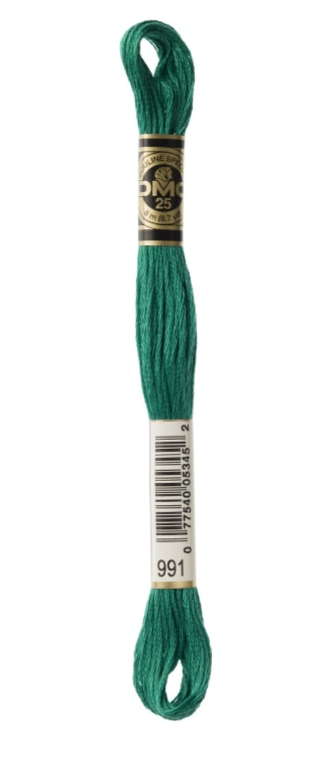 DMC-Six Strand Embroidery Floss-991-8m/8.7y #991