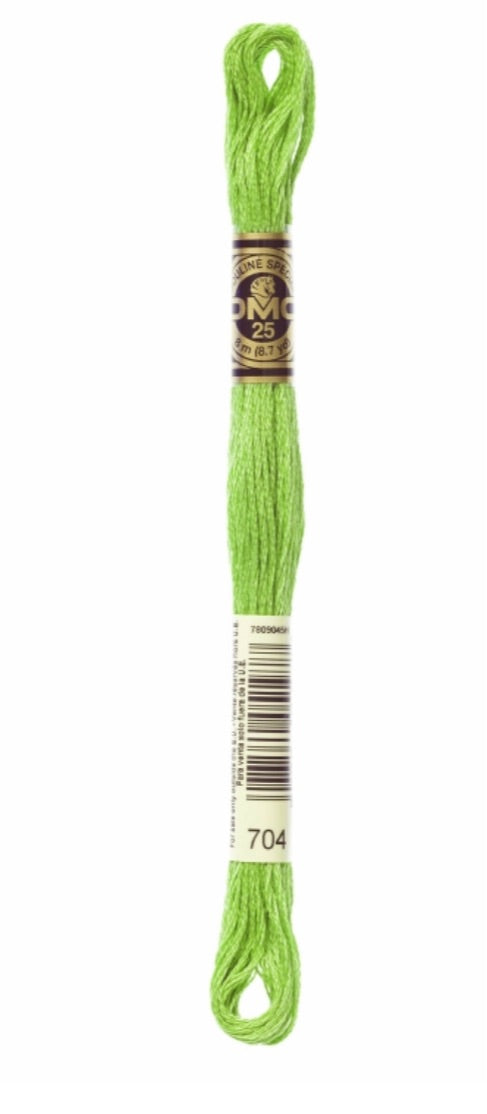 DMC-Six Strand Embroidery Floss-704-8m/8.7y #704