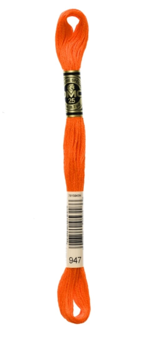 DMC-Six Strand Embroidery Floss-947-8m/8.7y #947