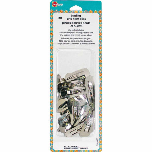 Heirloom Quality - 30 Binding and Hem Clips