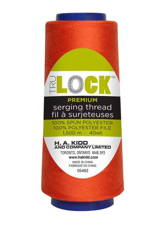 TruLock-Premium Serging Thread-1500m-Tangerine #1005470