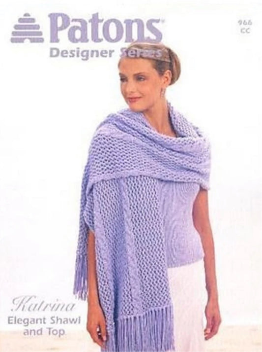 Patons Designer Series - Katrina - Elegant Shawl and Top Pattern