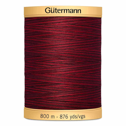 Gütermann-100% Cotton Variegated Thread-800m/876y-Berry Berry