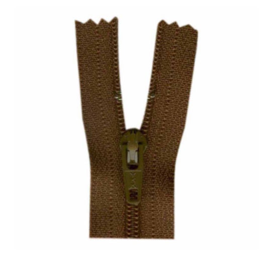 Costumakers-Closed End General Purpose Light Weight-Cocoa-Zipper (35cm) #00-35-900