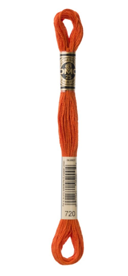 DMC-Six Strand Embroidery Floss-720-8m/8.7y #720