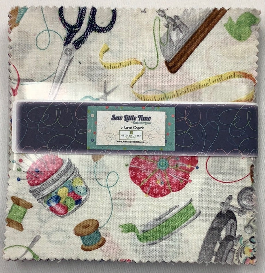 Wilmington Prints-Sew Little Time-Charm Pack-42 Squares-5” Squares #508-699-508